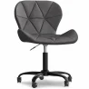  Sedia da ufficio con ruote - Sedia girevole da scrivania - Rivestita in similpelle - Struttura nera Wito image 9
