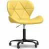  Sedia da ufficio con ruote - Sedia girevole da scrivania - Rivestita in similpelle - Struttura nera Wito image 9