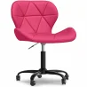  Sedia da ufficio con ruote - Sedia girevole da scrivania - Rivestita in similpelle - Struttura nera Wito image 9