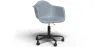 Sedia da ufficio con braccioli - Sedia da scrivania con ruote - Struttura nera Weston image 9
