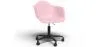 Sedia da ufficio con braccioli - Sedia da scrivania con ruote - Struttura nera Weston image 9