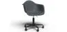 Sedia da ufficio con braccioli - Sedia da scrivania con ruote - Struttura nera Weston image 9