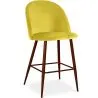 Sgabello imbottito in velluto - Design scandinavo - 66cm - Evelyne image 9
