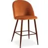 Sgabello imbottito in velluto - Design scandinavo - 66cm - Evelyne image 9