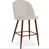 Sgabello imbottito in velluto - Design scandinavo - 66cm - Evelyne image 9