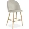 Sgabello imbottito in velluto - Design scandinavo - 66cm - Evelyne image 9