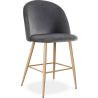 Sgabello imbottito in velluto - Design scandinavo - 66cm - Evelyne image 9