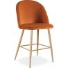 Sgabello imbottito in velluto - Design scandinavo - 66cm - Evelyne image 9