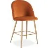 Sgabello imbottito in velluto - Design scandinavo - 66cm - Evelyne image 9