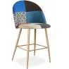 Sgabello Imbottito in Patchwork - Stile Scandinavo - 66cm - Evelyne image 9