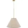 Lampada a Sospensione da Soffitto con Paralume in Tessuto Beige - Fula image 9