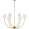 Lampadario da Soffitto Dorato con 6 Paralumi - Arena image 9