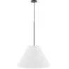 Lampada a Sospensione da Soffitto con Paralume in Tessuto Beige - Fula image 9