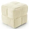 Pouf Quadrato Imbottito in Velluto a Coste - Design Moderno - Cube image 9