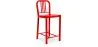 Sgabello da bar di design con schienale - 60cm - Jadon image 9