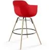 Sgabello da Bar - Design Scandinavo - Gambe in Legno - Nordika image 9