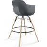 Sgabello da Bar Design Scandinavo - Gambe in Legno - Nordika image 9