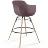 Sgabello da Bar Design Scandinavo - Gambe in Legno - Nordika image 9