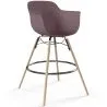 Sgabello da Bar - Design Scandinavo - Gambe in Legno - Nordika image 9