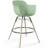 Sgabello da Bar - Design Scandinavo - Gambe in Legno - Nordika image 9