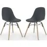 Sedia da Pranzo - Design Scandinavo - Gambe in Legno - Set di 2 - Skögur image 9