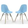 Sedia da Pranzo - Design Scandinavo - Gambe in Legno - Set di 2 - Skögur image 9