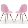 Sedia da Pranzo - Design Scandinavo - Gambe in Legno - Set di 2 - Skögur image 9
