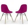 Sedia da Pranzo - Design Scandinavo - Gambe in Legno - Set di 2 - Skögur image 9