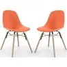 Sedia da Pranzo - Design Scandinavo - Gambe in Legno - Set di 2 - Skögur image 9