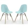 Sedia da Pranzo - Design Scandinavo - Gambe in Legno - Set di 2 - Skögur image 9