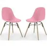 Sedia da Pranzo - Design Scandinavo - Gambe in Legno - Set di 2 - Skögur image 9