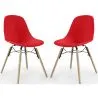 Sedia da Pranzo - Design Scandinavo - Gambe in Legno - Set di 2 - Skögur image 9