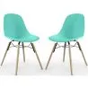 Sedia da Pranzo - Design Scandinavo - Gambe in Legno - Set di 2 - Skögur image 9