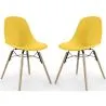 Sedia da Pranzo - Design Scandinavo - Gambe in Legno - Set di 2 - Skögur image 9