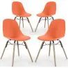 Sedia da Pranzo - Design Scandinavo - Gambe in Legno - Set di 4 - Skögur image 9