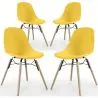 Sedia da Pranzo - Design Scandinavo - Gambe in Legno - Set di 4 - Skögur image 9