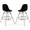 Set di 2 Sgabelli da Bar - Design Scandinavo - Gambe in Legno - Skögur image 9