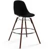 Sgabello da Bar - Design Scandinavo - Gambe in Legno Scuro - Skögur image 9