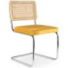Sedia da pranzo - Rivestita in velluto - Legno e rattan - New Edition - Martha image 9