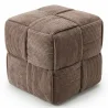 Pouf Quadrato Imbottito in Velluto a Coste - Design Moderno - Cube image 9