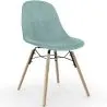 Sedia da Pranzo in Velluto - Design Scandinavo e Gambe in Legno - Skögur image 9