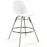 Sgabello da Bar in Velluto - Design Scandinavo e Gambe in Legno - Skögur image 9