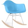 Sedia a Dondolo - Design Scandinavo - Gambe in Legno e Metallo - Nordika image 9