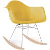 Sedia a Dondolo - Design Scandinavo - Gambe in Legno e Metallo - Nordika image 9