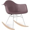 Sedia a Dondolo - Design Scandinavo - Gambe in Legno e Metallo - Nordika image 9