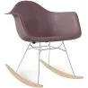 Sedia a Dondolo - Design Scandinavo - Gambe in Legno e Metallo - Nordika image 9