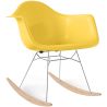 Sedia a Dondolo - Design Scandinavo - Gambe in Legno e Metallo - Nordika image 9