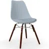 Sedia da Pranzo con Cuscino - Design Scandinavo e Gambe in Legno Scuro - Skögur image 9