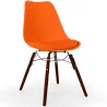 Sedia da Pranzo con Cuscino - Design Scandinavo e Gambe in Legno Scuro - Skögur image 9