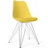 Sedia da Pranzo con Cuscino - Design Scandinavo e Gambe in Metallo - Skögur image 9